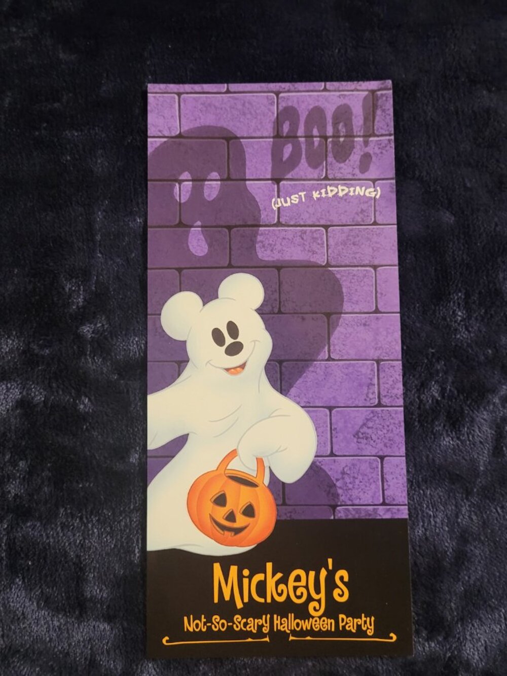 Vintage Walt Disney World Mickey’s Not-So-Scary Halloween Party Brochure c. 1999
